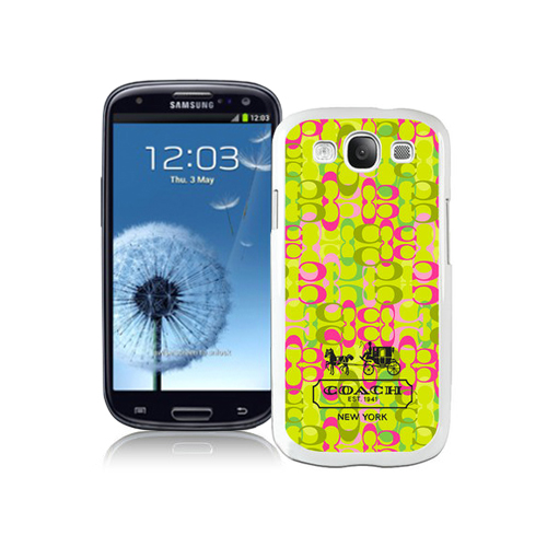 Coach In Confetti Signature Green Samsung Galaxy S3 9300 BGF - Click Image to Close